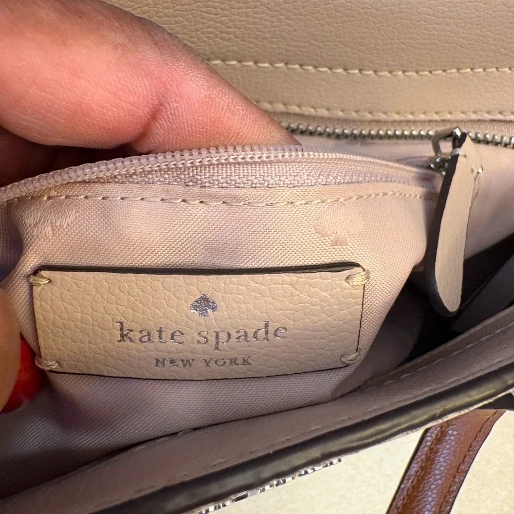 KATE SPADE Pink & Gray 2Way New York Tote Bag, NWOT
